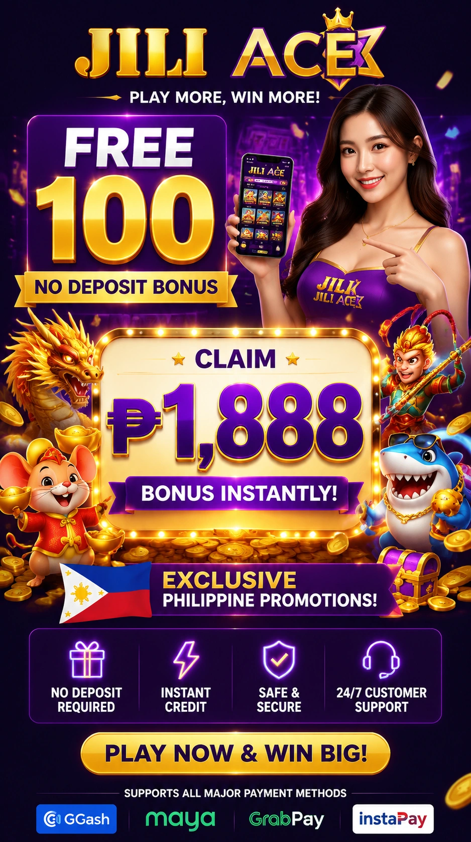 JILIACE casino promotions banner for the guides hub