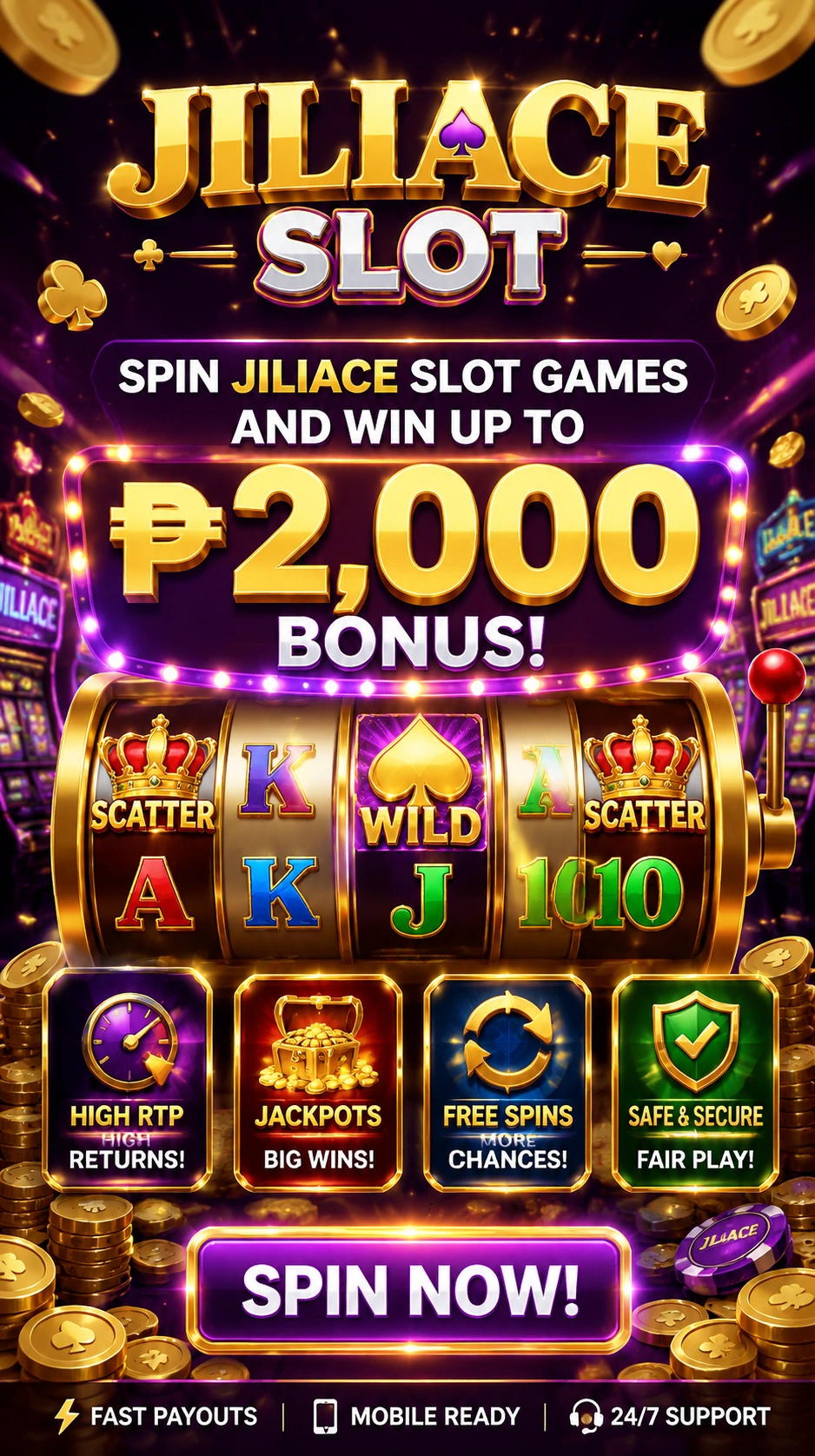 Online slot hero visual for Philippines players