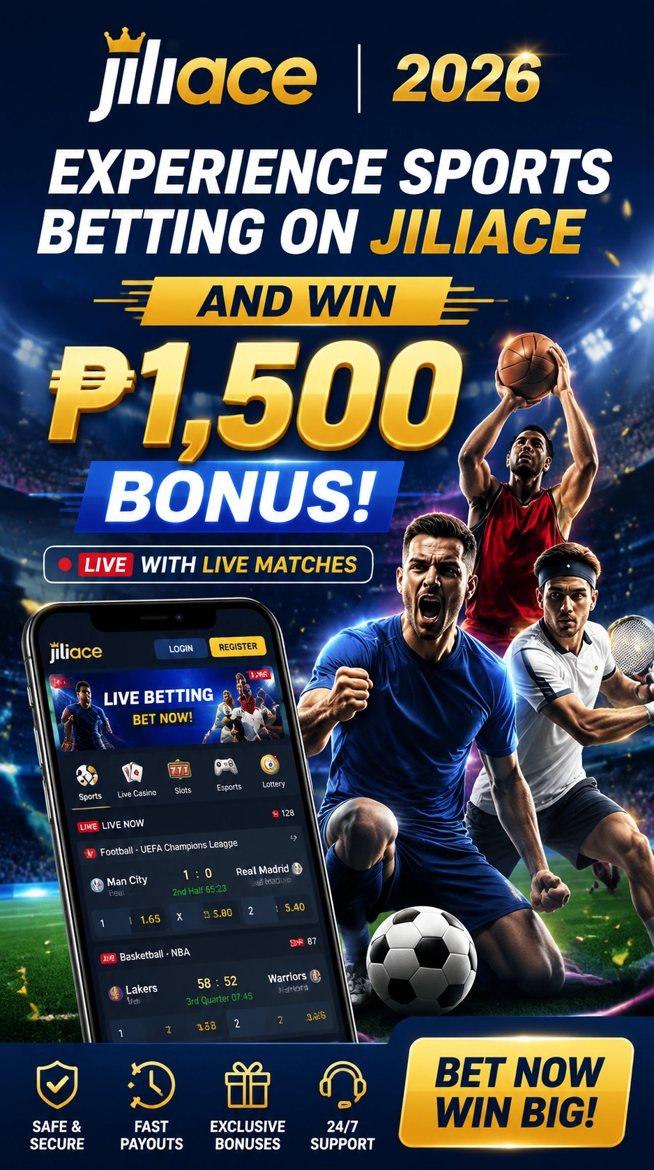 Sports betting hero image for Filipino sportsbook users
